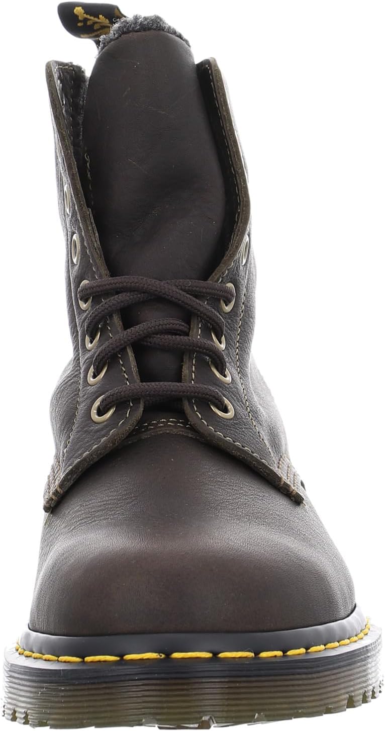 Dr. Martens Unisex-Adult 1460 Faux Fur Lined Grizzly Leather Boot Fashion - Image 4